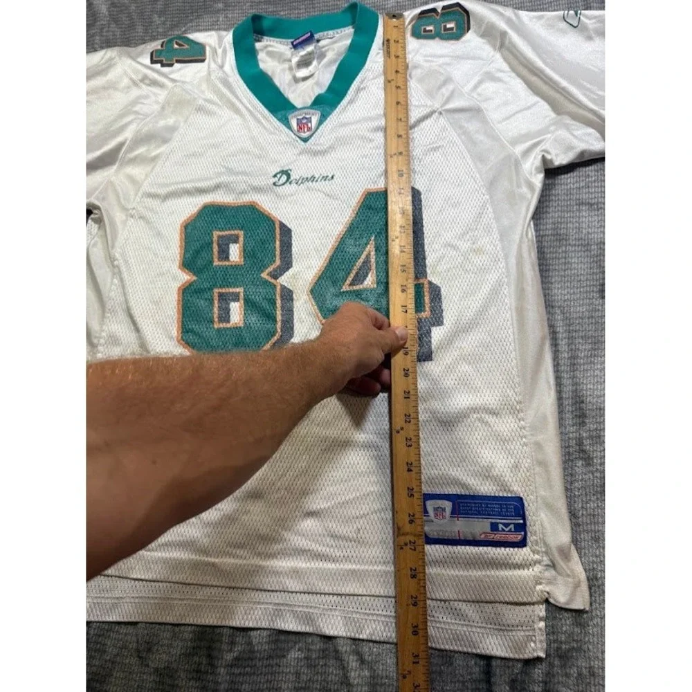 Vintage Reebok Miami Dolphins Chris Chambers 84 Jersey Mens Medium White NFL